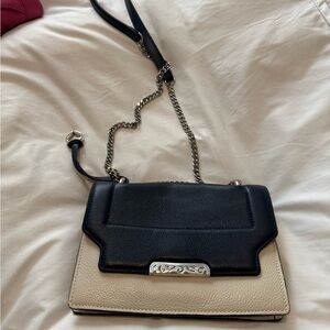 Brighton Black and Cream Crossbody Bag